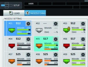 nozzle changer with 9 slots